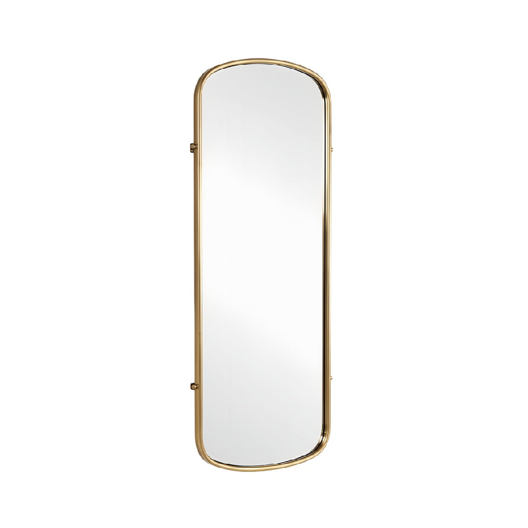 Elegant Arched Full-Length Mirror with Gold Frame
